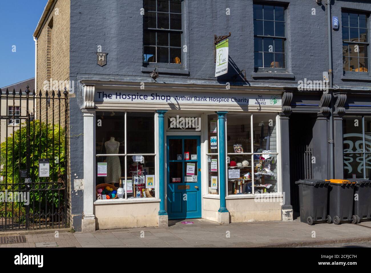 The Hospice Shop, (Arthur Rank Hospice Charity) on Regent Street, Cambridge, Cambridgeshire, UK. Stockfoto