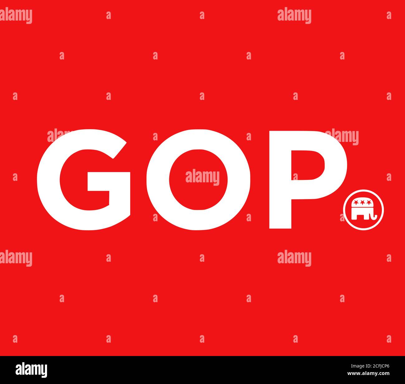 GOP Republikanische Partei logo Stockfoto