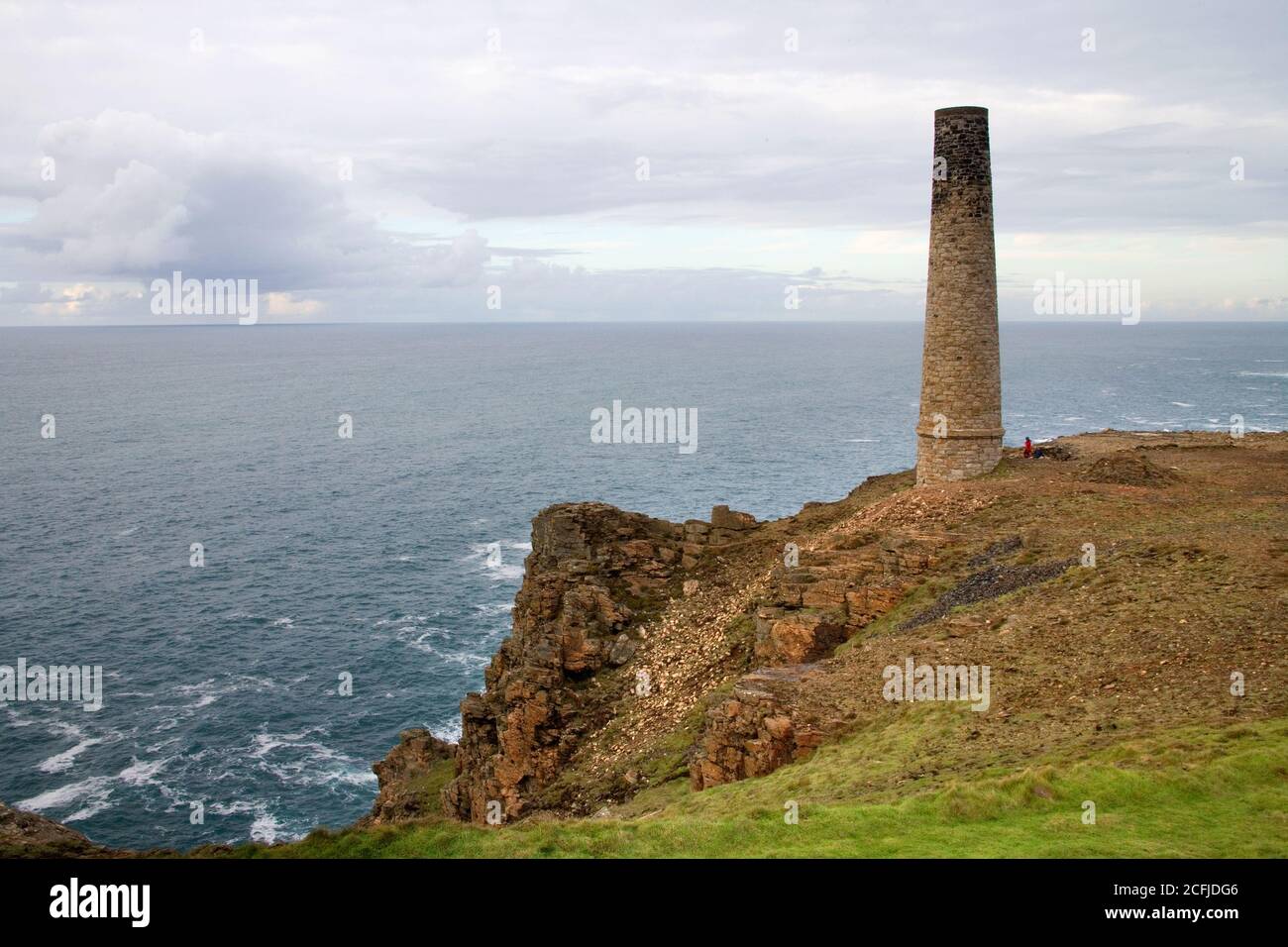 alte Zinn levant mine bei an der Nordküste von cornwall Stockfoto