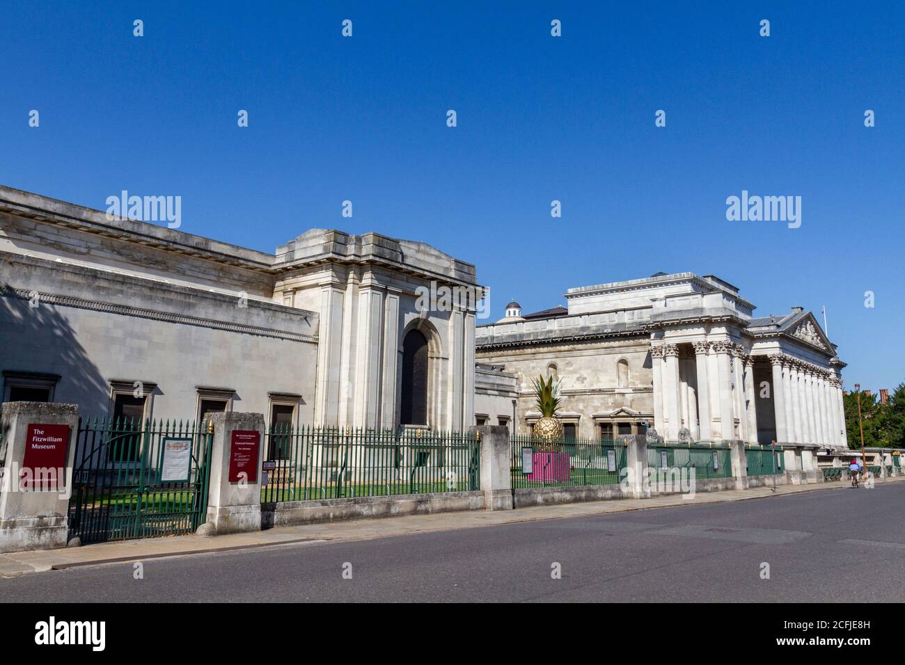 Das Fitzwilliam Museum in der Trumpington Street, Cambridge, Cambridgeshire, Großbritannien. Stockfoto