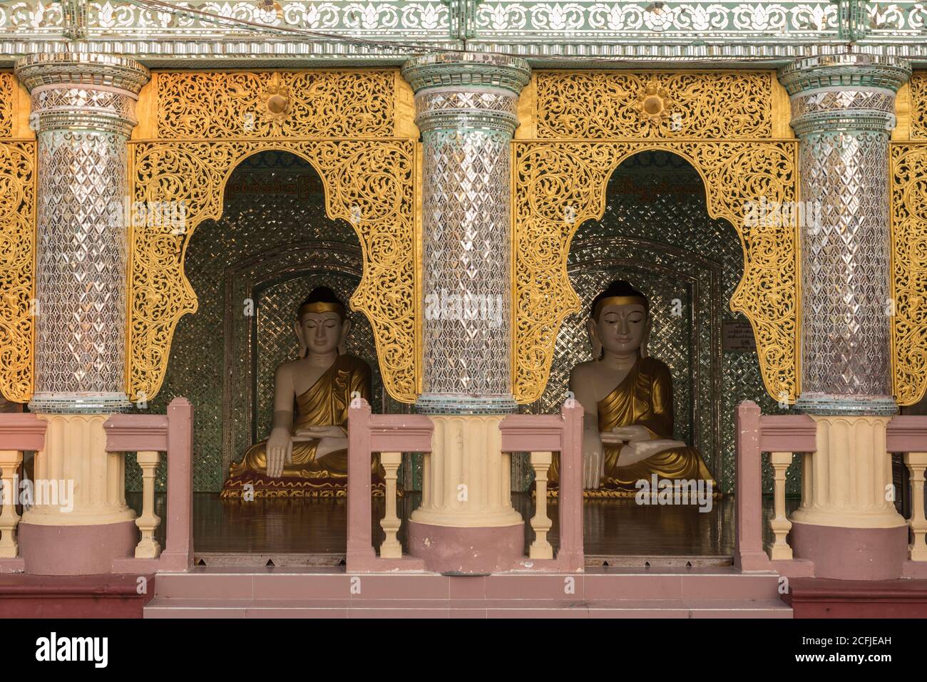 Shwesandaw Pagode, Pyay, Myanmar Stockfoto