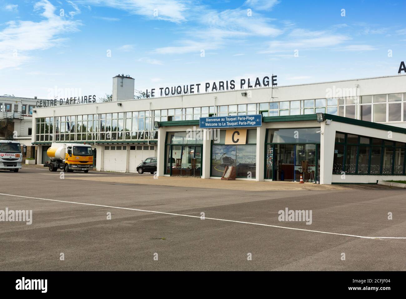 Flughafen Le Touquet-Paris-Plage Stockfoto