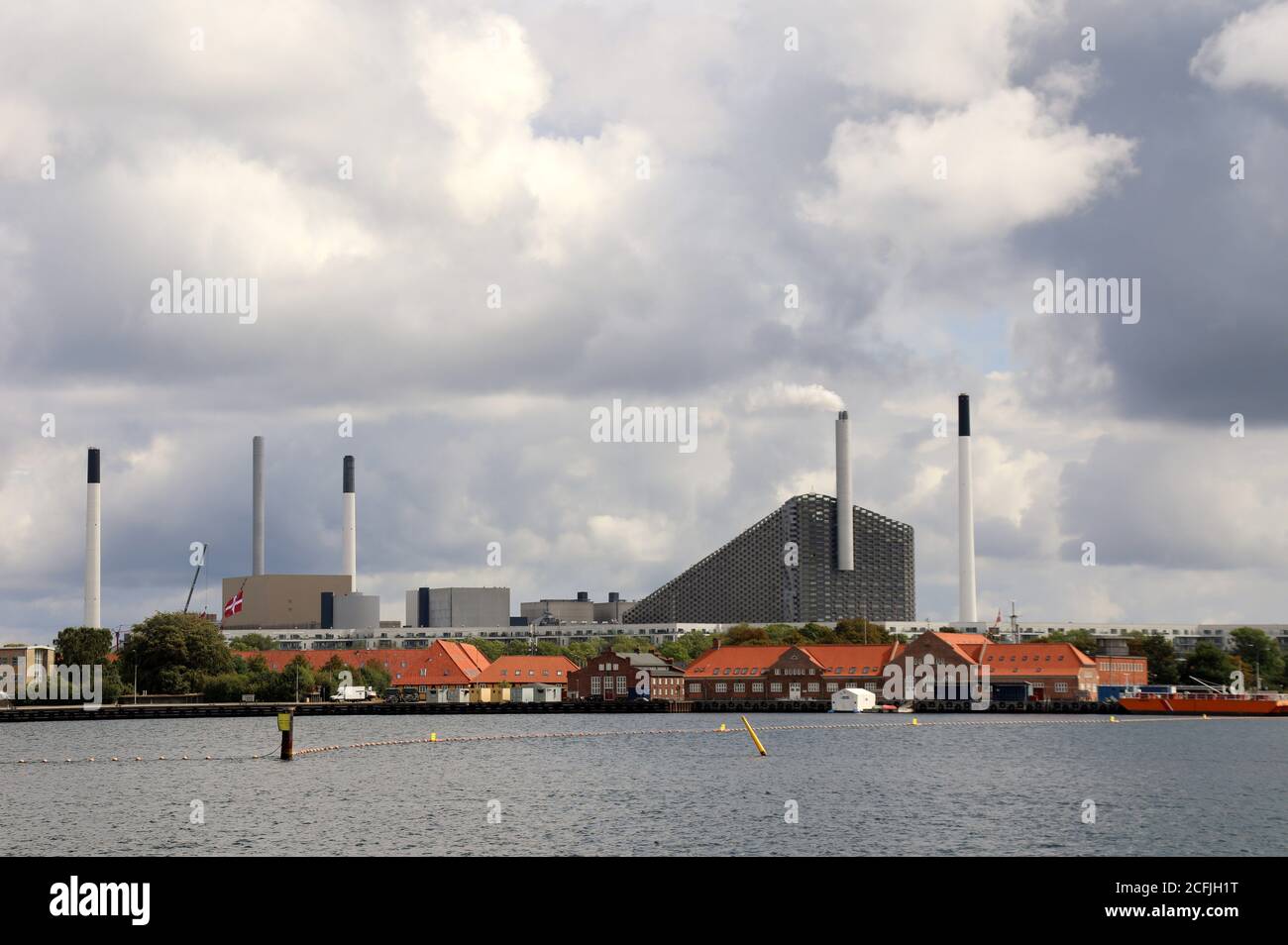 Amager Bakke Abfall zum Energiekraftwerk in Kopenhagen Stockfoto
