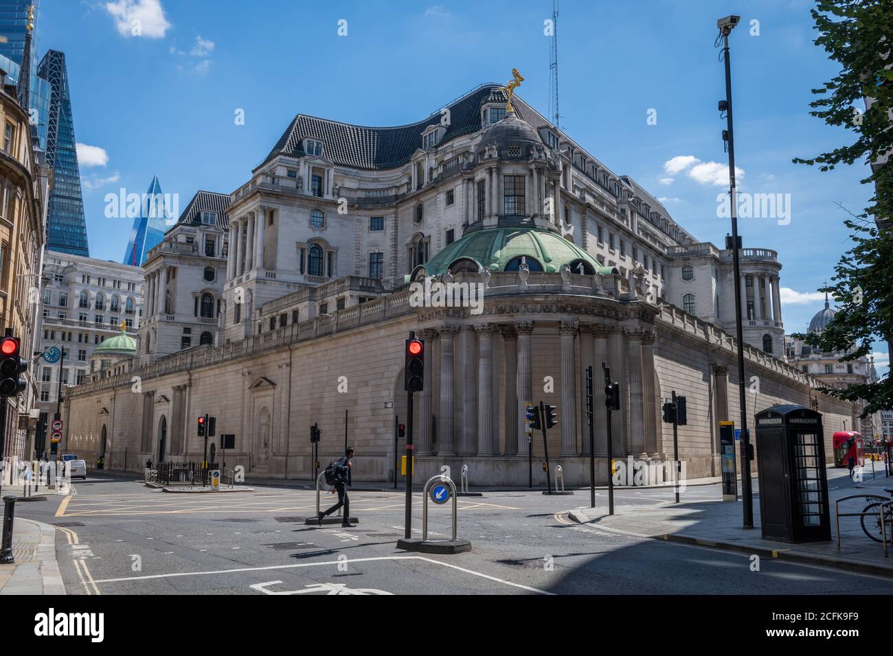 Das Gebäude der Bank of England in der Threadneedle Street in der City of London. Die Zentralbank des Vereinigten Königreichs. Stockfoto