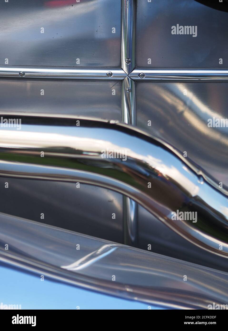 Detail eines Alvis 12/50 Ducksback Racing Car Stockfoto