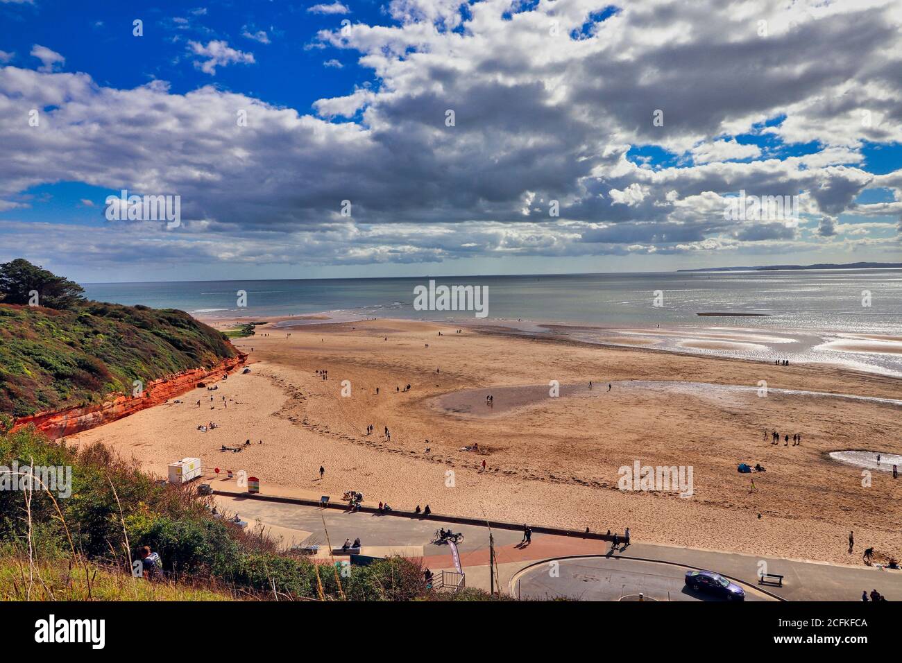 Sandy Bay in Exmouth Stockfoto