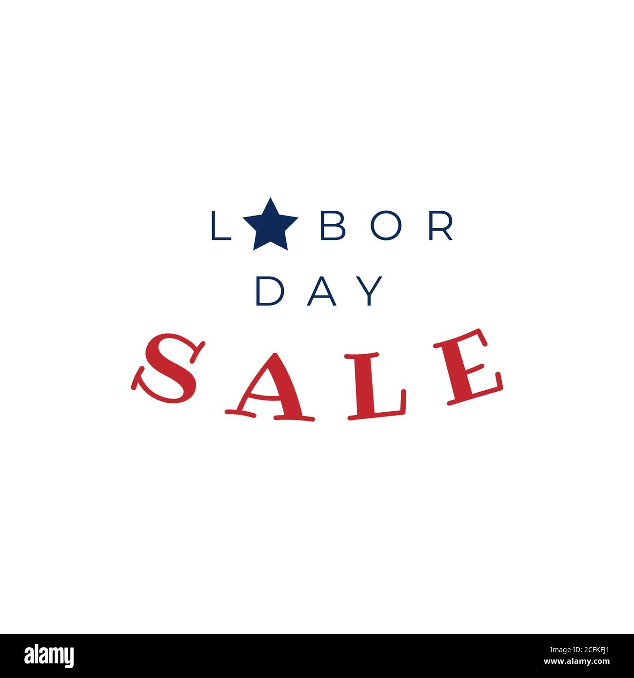 USA Happy Labor Day Text-Design für Werbung Vorlage. Vektorgrafik Stock Vektor