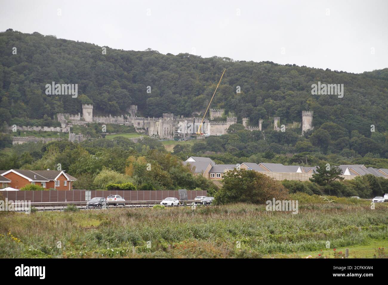 Gwrych Castle wird vorbereitet für ich bin eine Berühmtheit Filmkredit Ian Fairbrother/Alamy Stockfotos Stockfoto