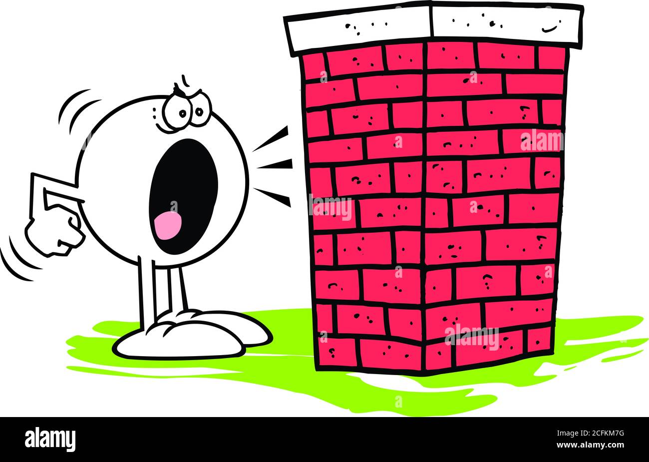 Moodies im Gespräch mit Brick Wall Stockfoto