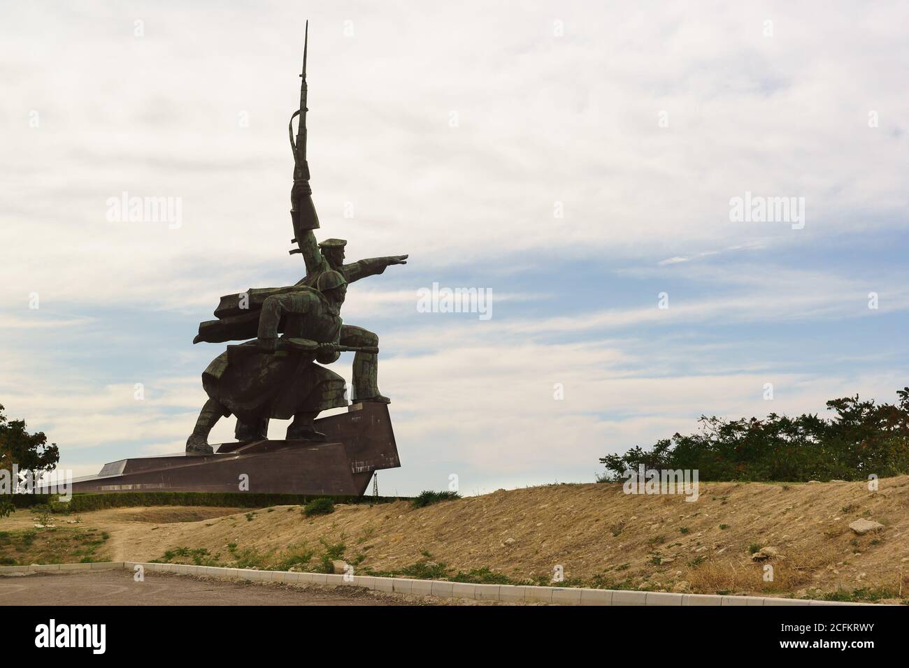 Russland, Krim, Sewastopol - 06.2017. September: Soldaten und Matrosen Denkmal für die heldenhaften Verteidiger von Sewastopol während des zweiten Weltkrieges auf die Stockfoto