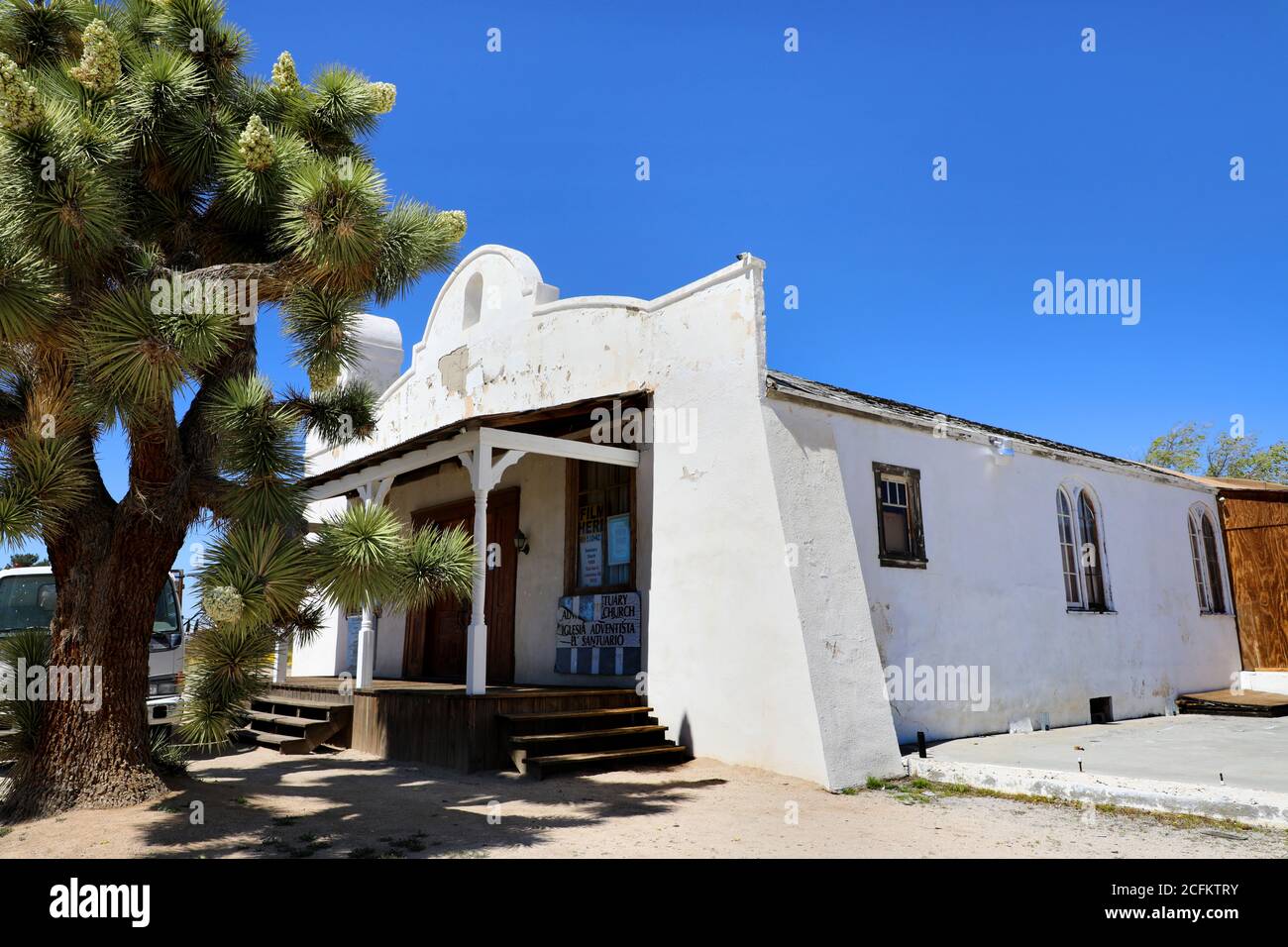 Kill Bill Church, Lancaster, Kalifornien. Die Wallfahrtskirche Adventisten. Stockfoto