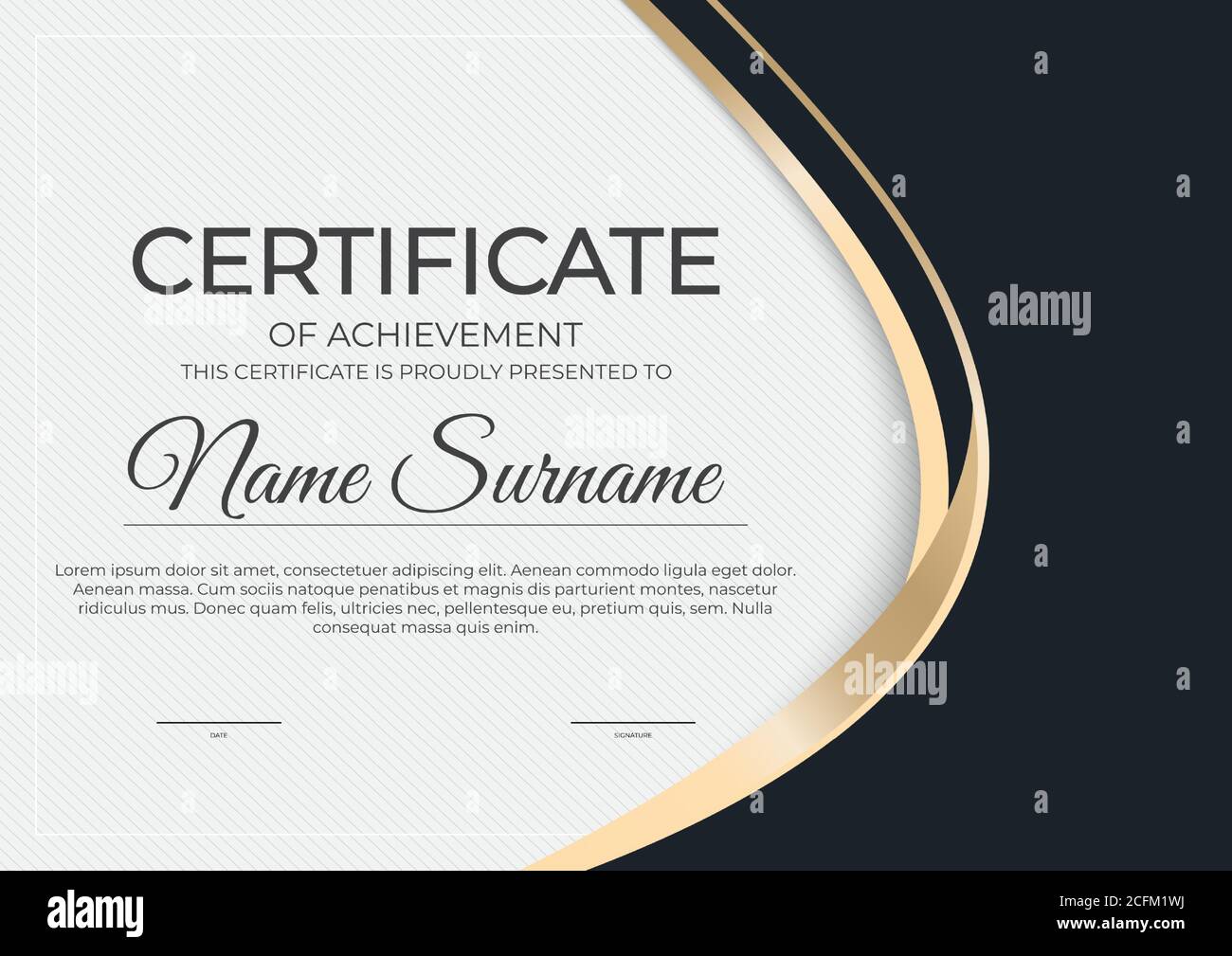 Elegant Appreciation Certificate Template Design Stockfotos und Inside Formal Certificate Of Appreciation Template