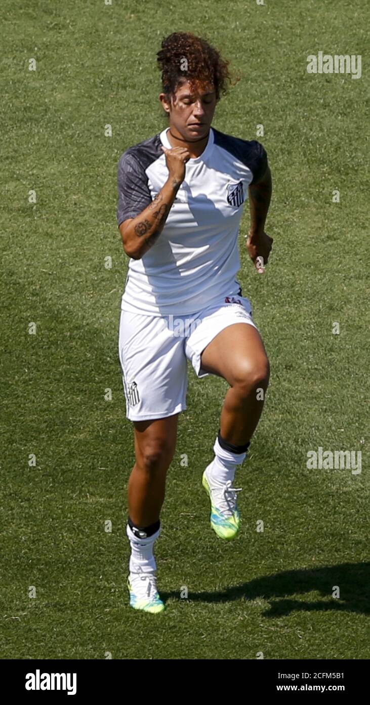 Cristiane do Santos antes o jogo entre Santos e Sao Paulo realizado no Arena Barueri em Barueri, SP Richard Callis SPP Kredit: SPP Sport Pressefoto. /Alamy Live Nachrichten Stockfoto