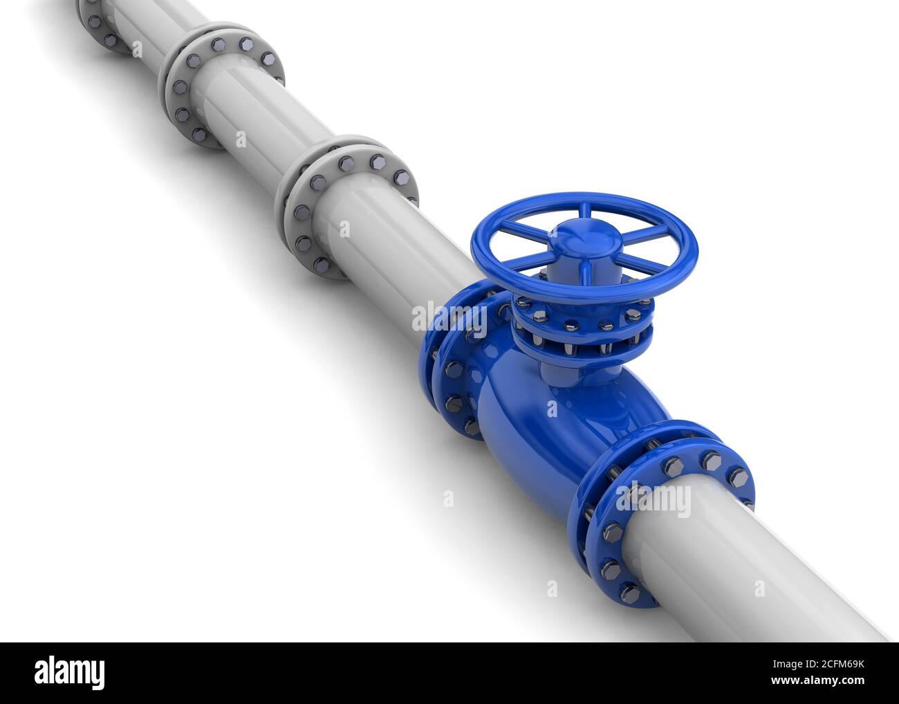 Pipeline - 3D Stockfoto