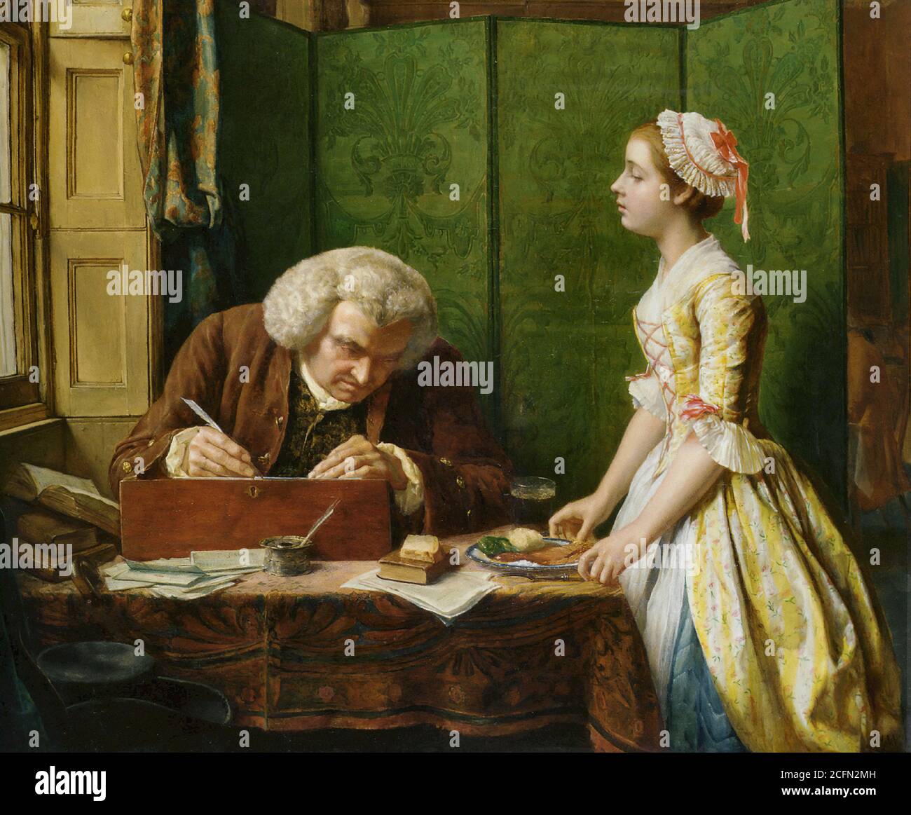 Wallis Henry - Dr. Johnson in Caves - British School - 19. Jahrhundert Stockfoto