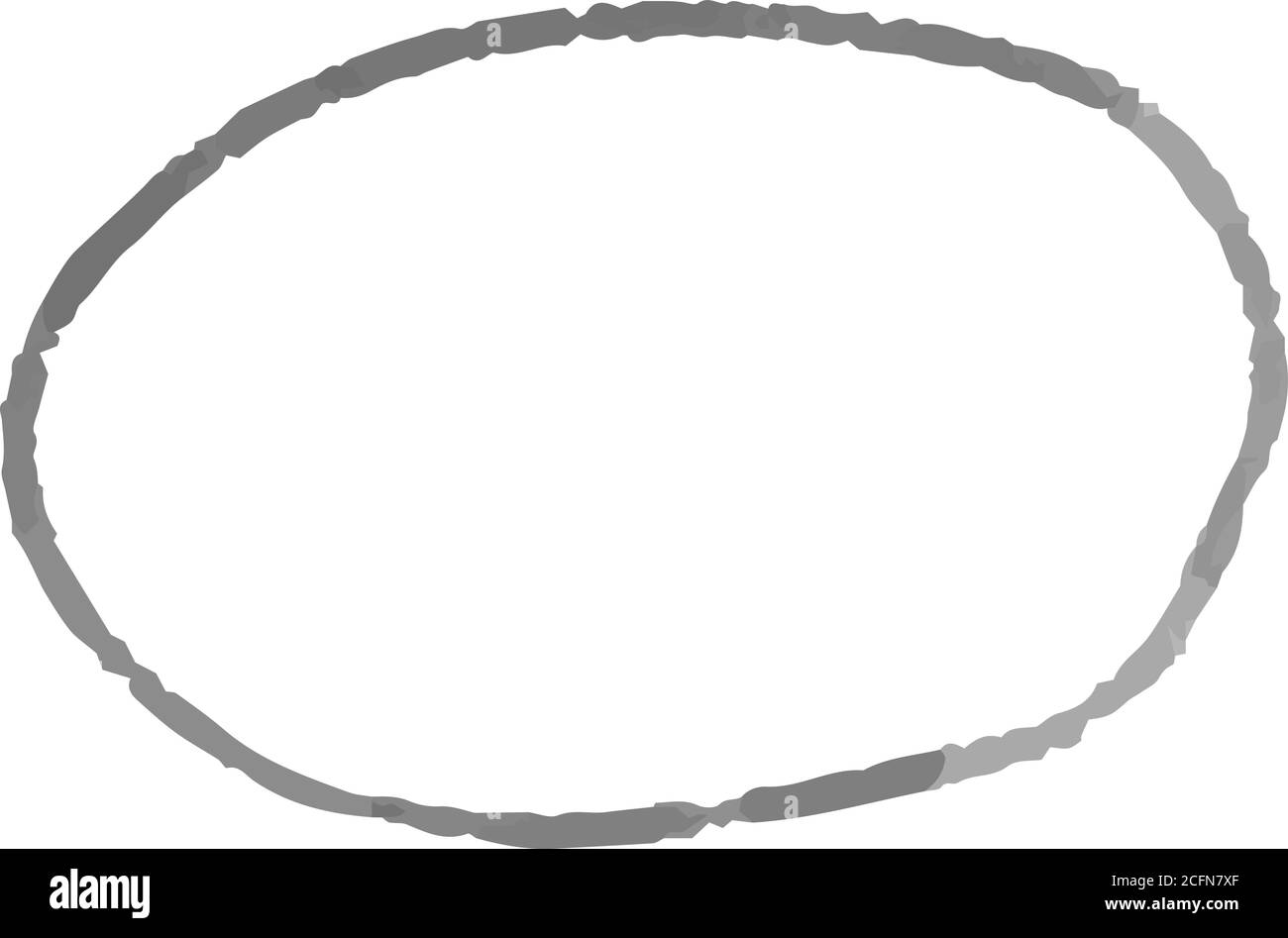 Dies ist eine Illustration des horizontalen Kreises mit monochromem Aquarell Textur Stock Vektor