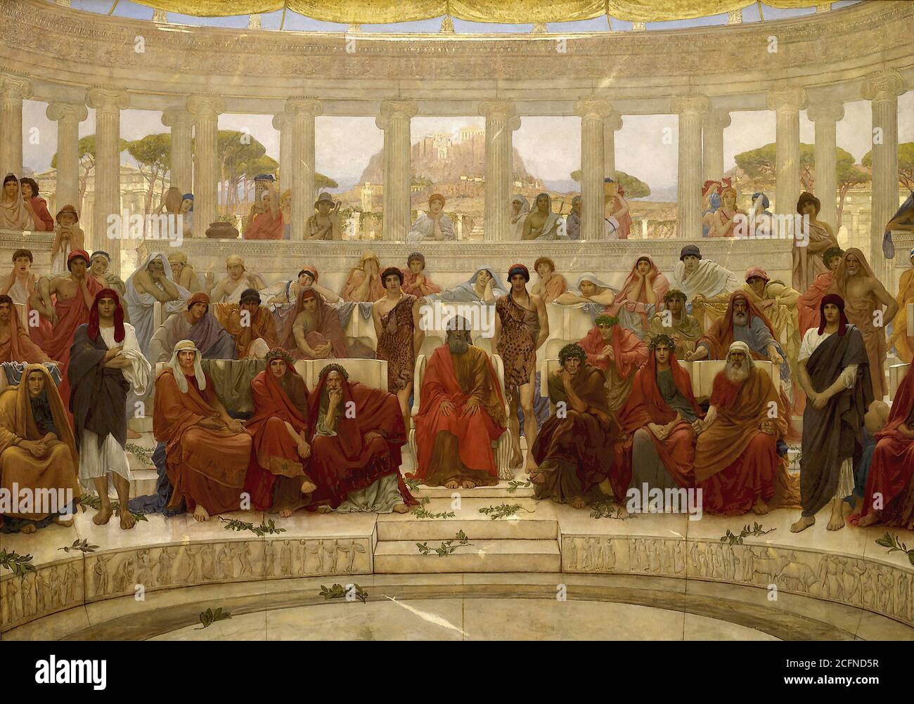 richmond, william blake - eine Audienz in Athen während der Darstellung von 'Agamemnon' von Aeschylus 1 - 30242568938 a766bb6b9f o Stockfoto