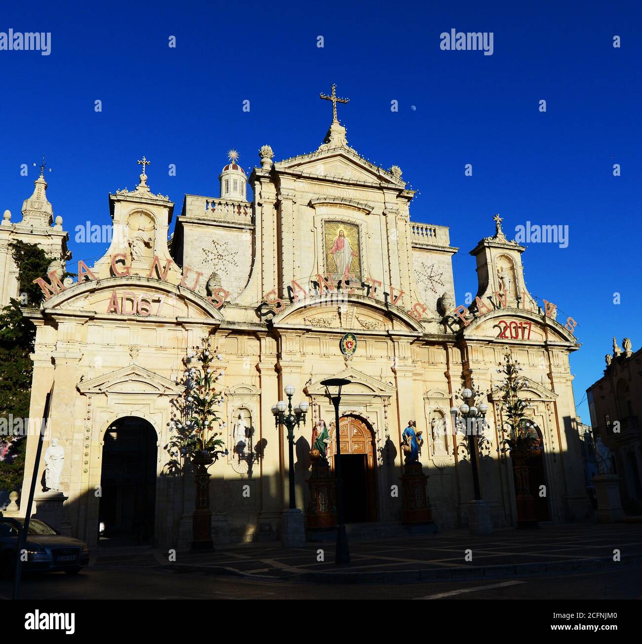 Pfarrkirche St. Paul & Grotto St. Paul in Rabat, Malta. Stockfoto