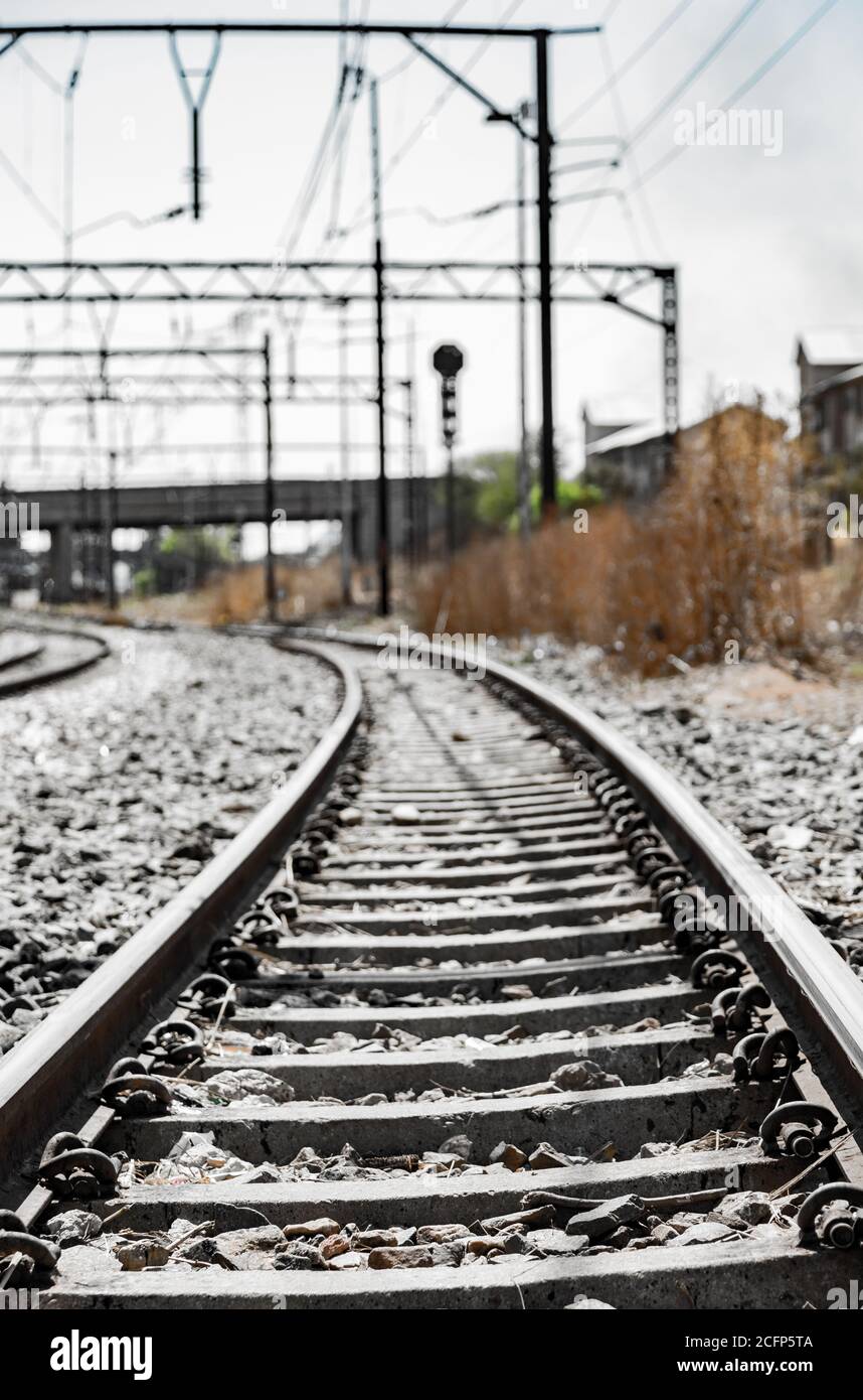 Soweto, Südafrika - 08 September 2018: S-Bahn durch das Herz von Soweto, Johannesburg verschieben Stockfoto