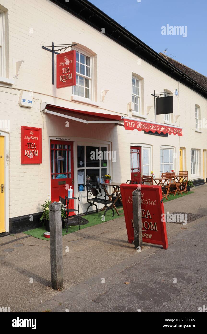 The Long Melford Tea Room, Long Melford, Suffolk Stockfoto