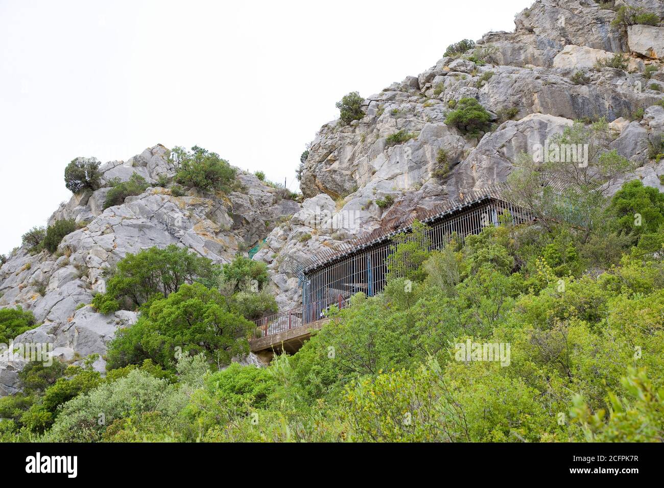 Caune de l'Arago (Frankreich), wo Fossilien und Steinwerkzeuge des Homo