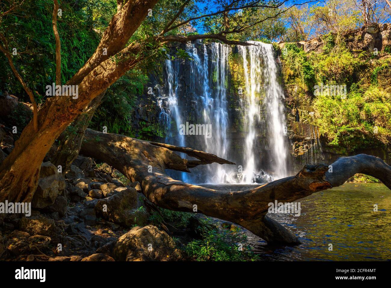 Llanos der Cortes Wasserfall in Costa Rica Stockfoto