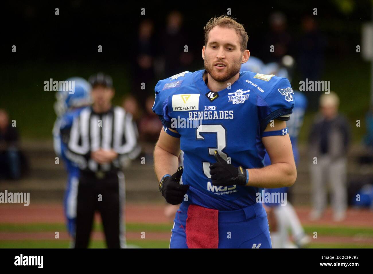 6.09.2020, American Football, Swiss Cup, Zürich Renegades vs Luzern Lions, Labinot Arapi, Zürich Renegades Stockfoto
