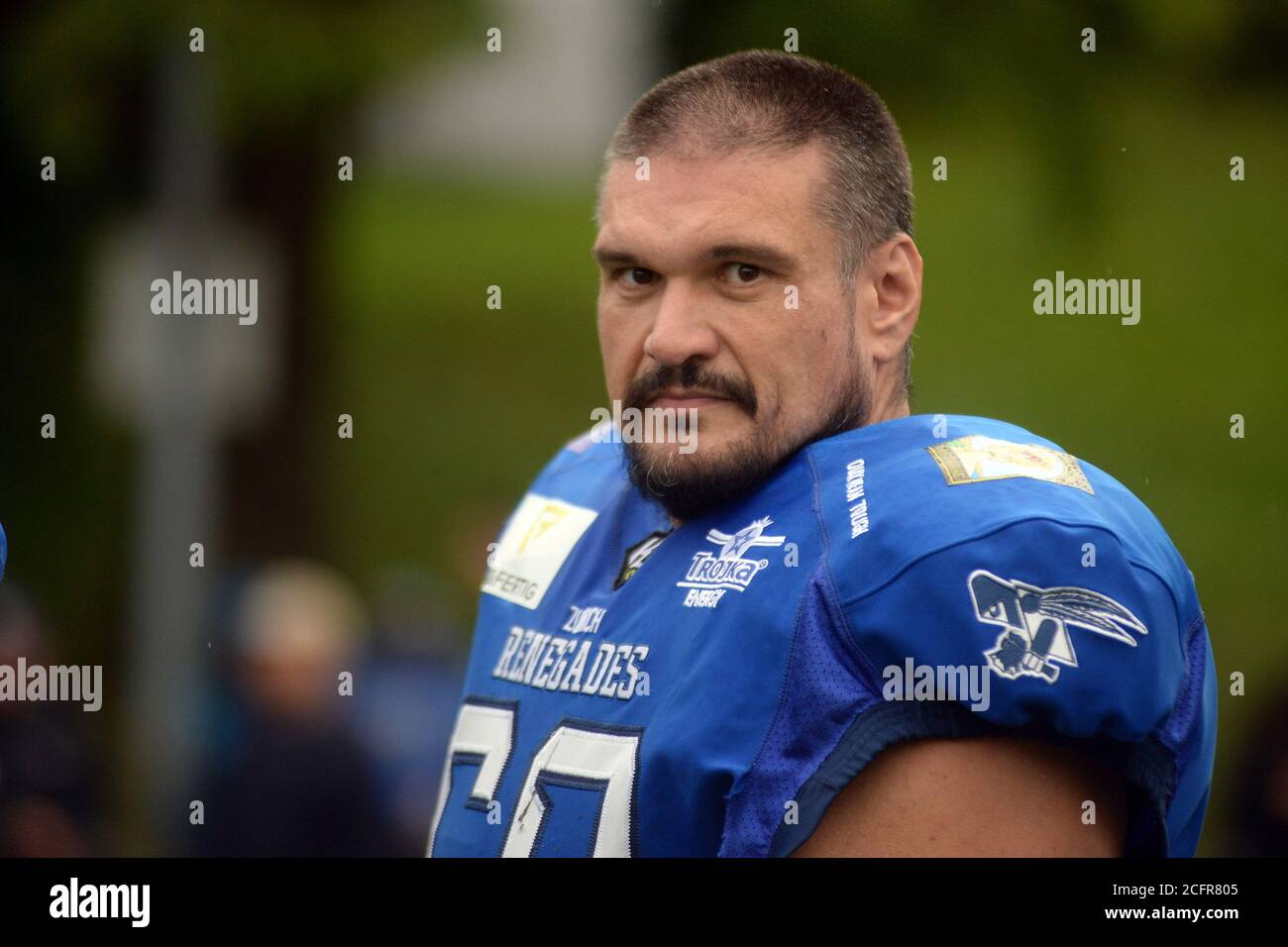 6.09.2020, American Football, Swiss Cup, Zürich Renegades vs Luzern Lions, Olaf Kupschina, Zürich Renegades Stockfoto
