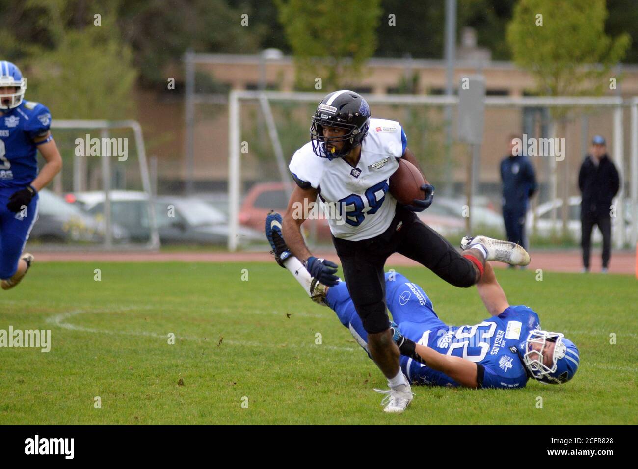 6.09.2020, American Football, Swiss Cup, Zürich Renegades gegen Luzern Lions, Saury Heiniger, Luzern Lions Stockfoto