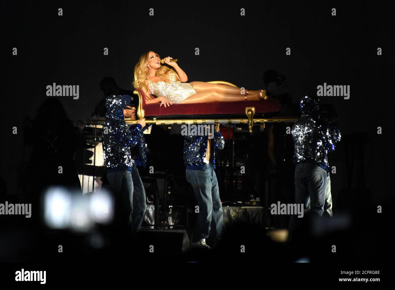 Mailand Italien 16/04/2016 : Live-Konzert der Mariah Carey im Forum Assago Stockfoto