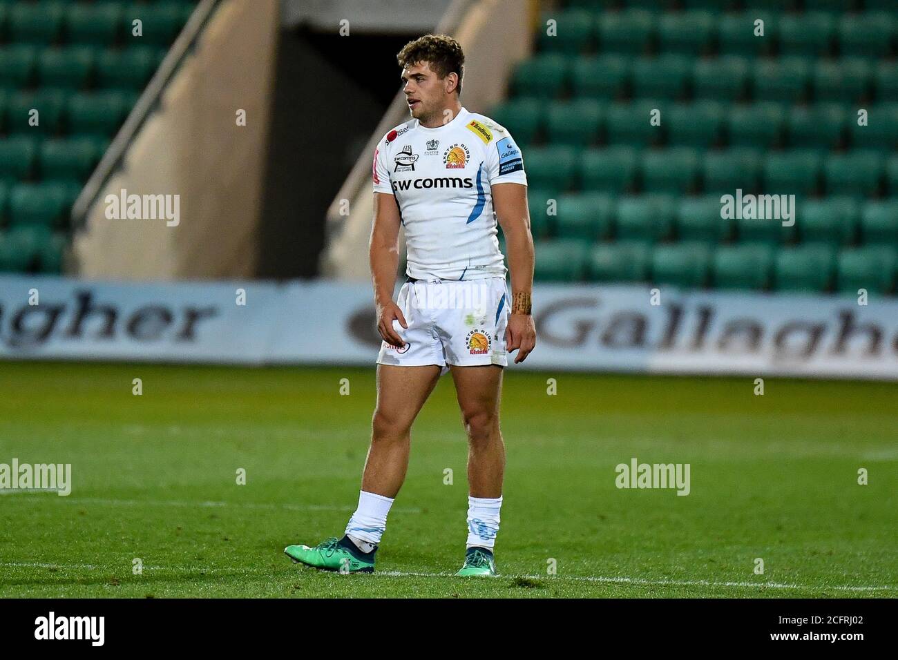 Exeter Chiefs Mitte Corey Baldwin während der englischen Meisterschaft, Gallagher Premiership Rugby Union Spiel zwischen Northampton Saints und Exeter Chie Stockfoto