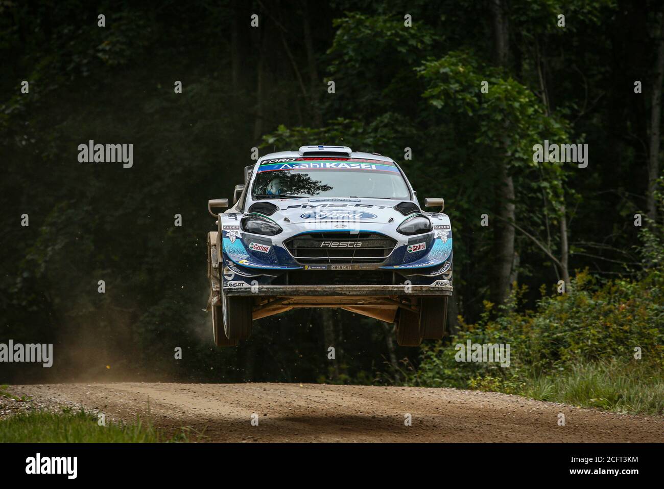 03 SUNINEN Teemu (FIN), LEHTINEN Jarmo (FIN), Ford Fiesta WRC, M-Sport Ford WRT, Aktion während der Rallye Estland 2020, 4. Lauf der FIA WRC C 2020 Stockfoto