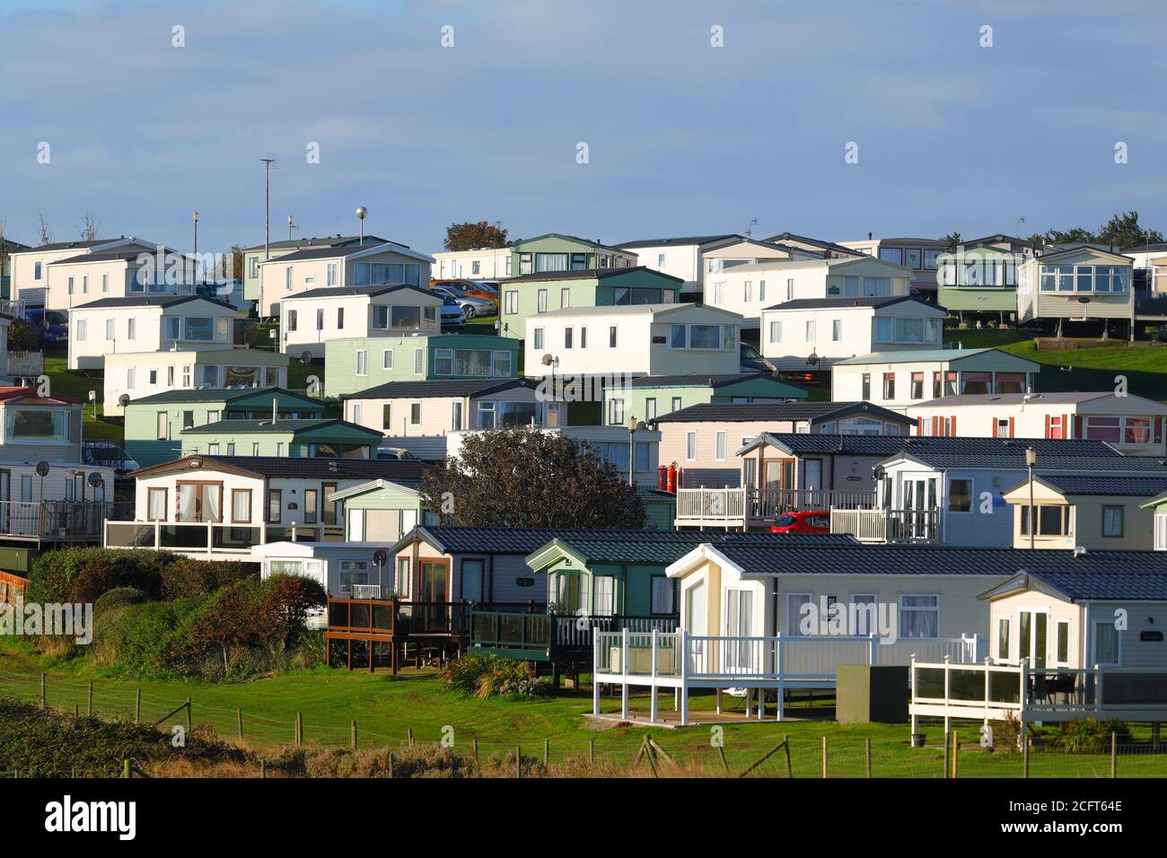 Haven Holiday Village in Thornwick Bay in East Yorkshire. Stockfoto