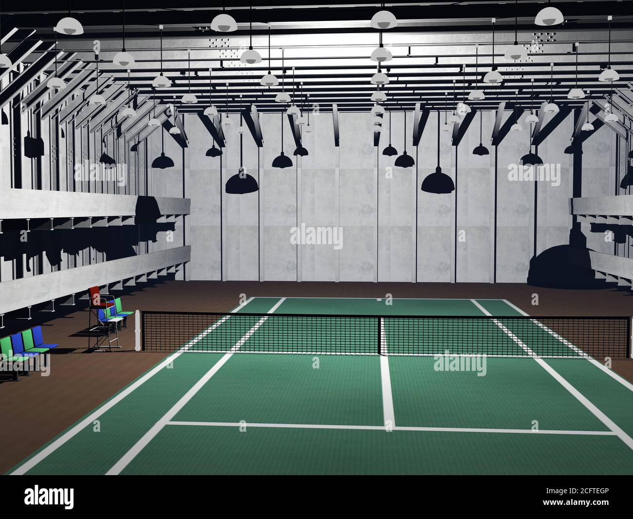 Tennisplatz Stockfoto