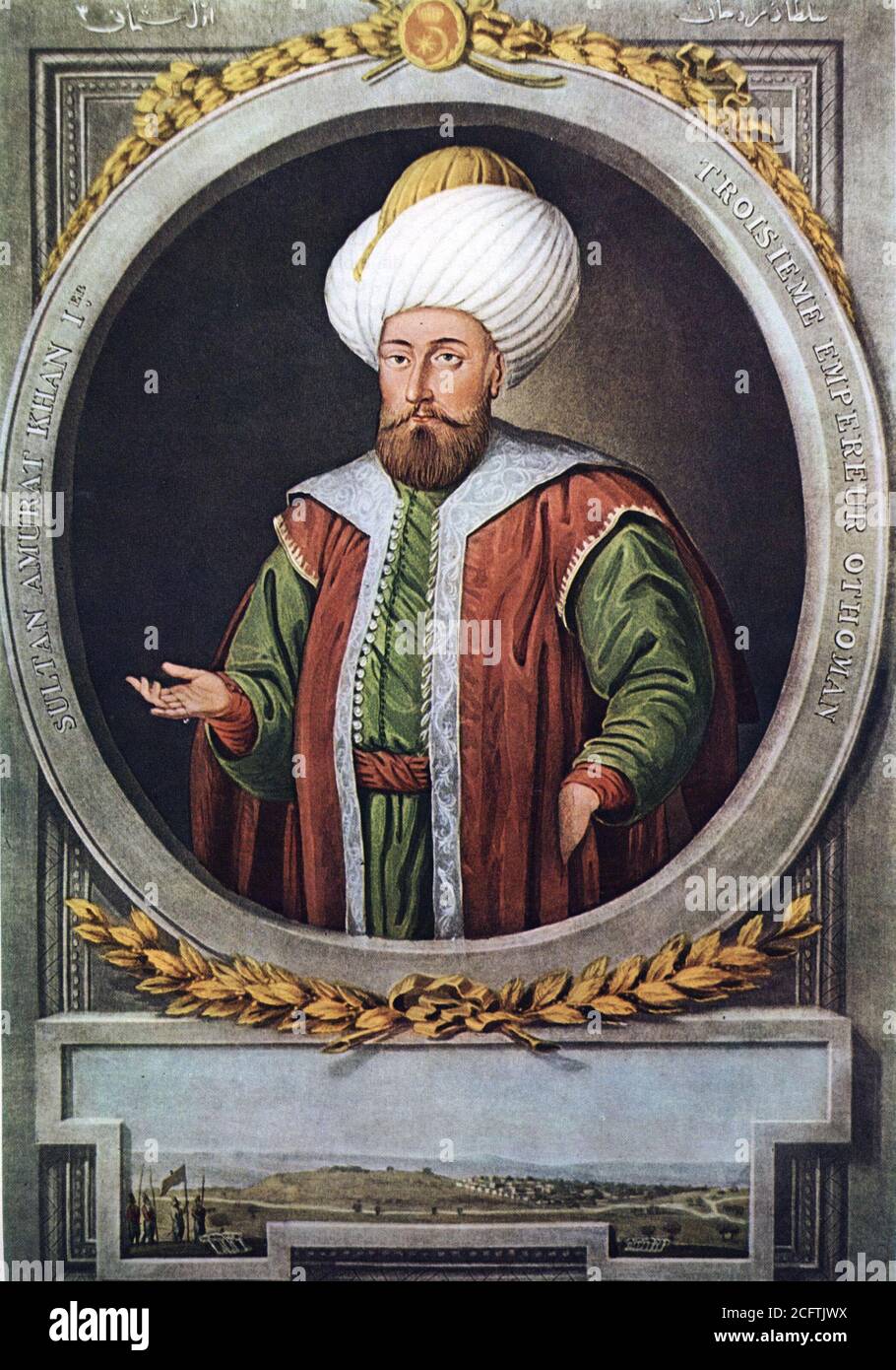 MURAD I. (1326-1389) Osmanischer Sultan Stockfoto