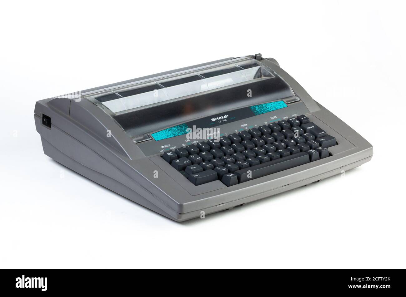 Scharfe elektrische Schreibmaschine Stockfoto