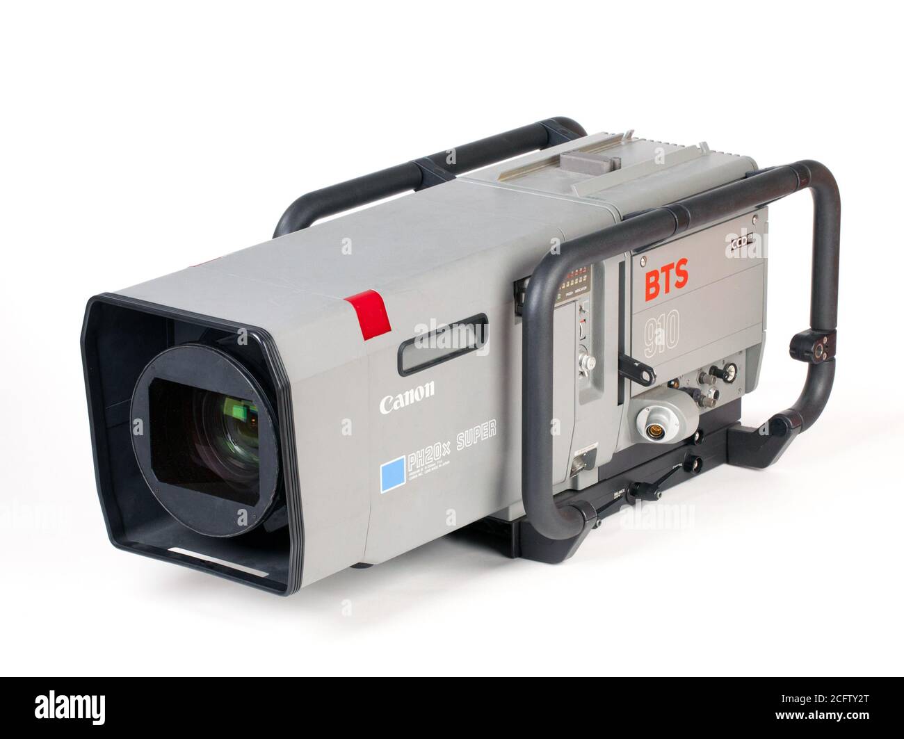 Fernsehkamera, Objektiv von Canon, Kamera von BTS Stockfoto