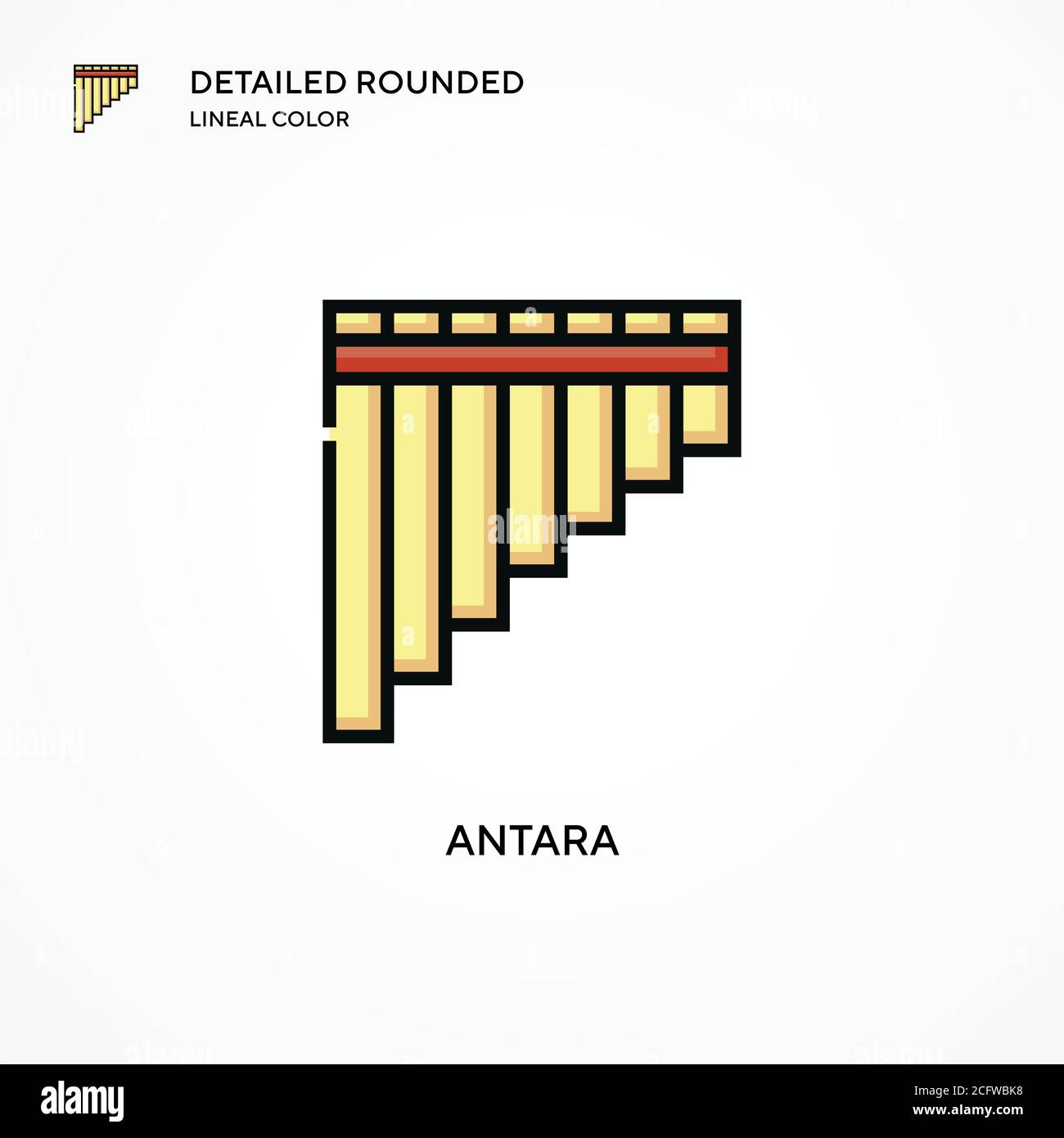 Antara-Vektor-Symbol. Moderne Vektorgrafik Konzepte. Einfach zu bearbeiten und anzupassen. Stock Vektor