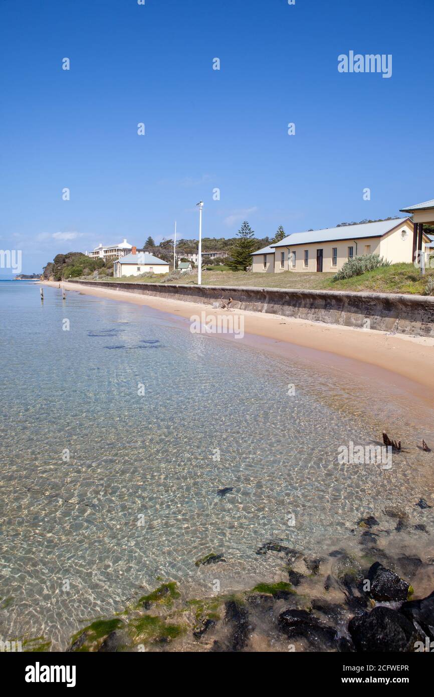 Quarantäne-Station, Point Nepean, Victoria Stockfoto