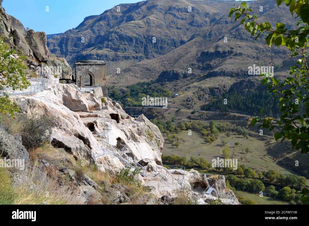 Georgien Republik - Blick von Vardzia Stockfoto
