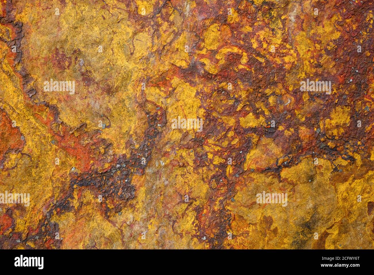 Backgraund von Naturstein Rost Farbe Textur eine Kopie Raum. Stockfoto