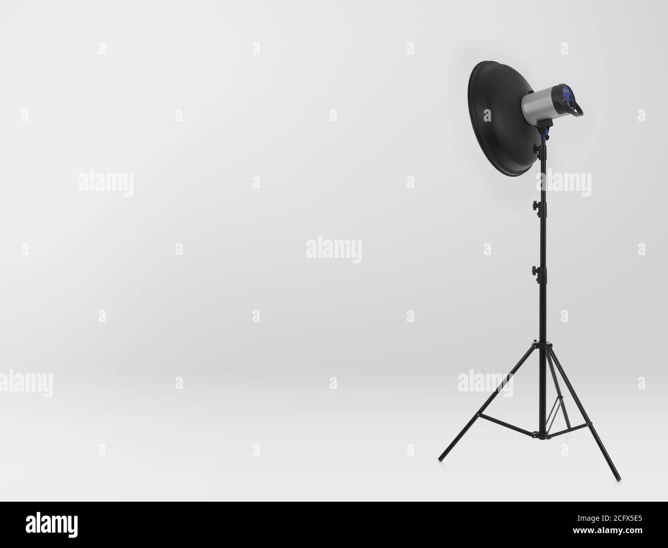 Studio hell auf grauem Hintergrund Stockfoto