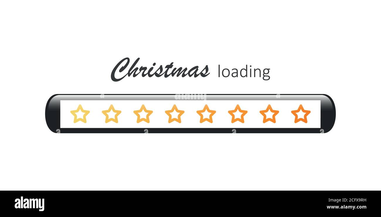 weihnachten Ladebar mit Sternen Vektor Illustration EPS10 Stock Vektor
