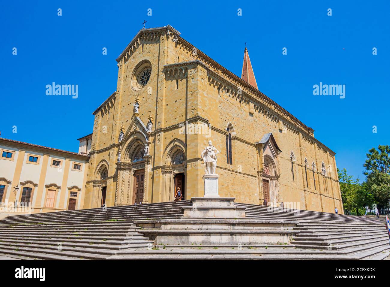 Toskana - Italien: Kathedrale von Arezzo (Cattedrale di SS. Donato e Pietro) Stockfoto