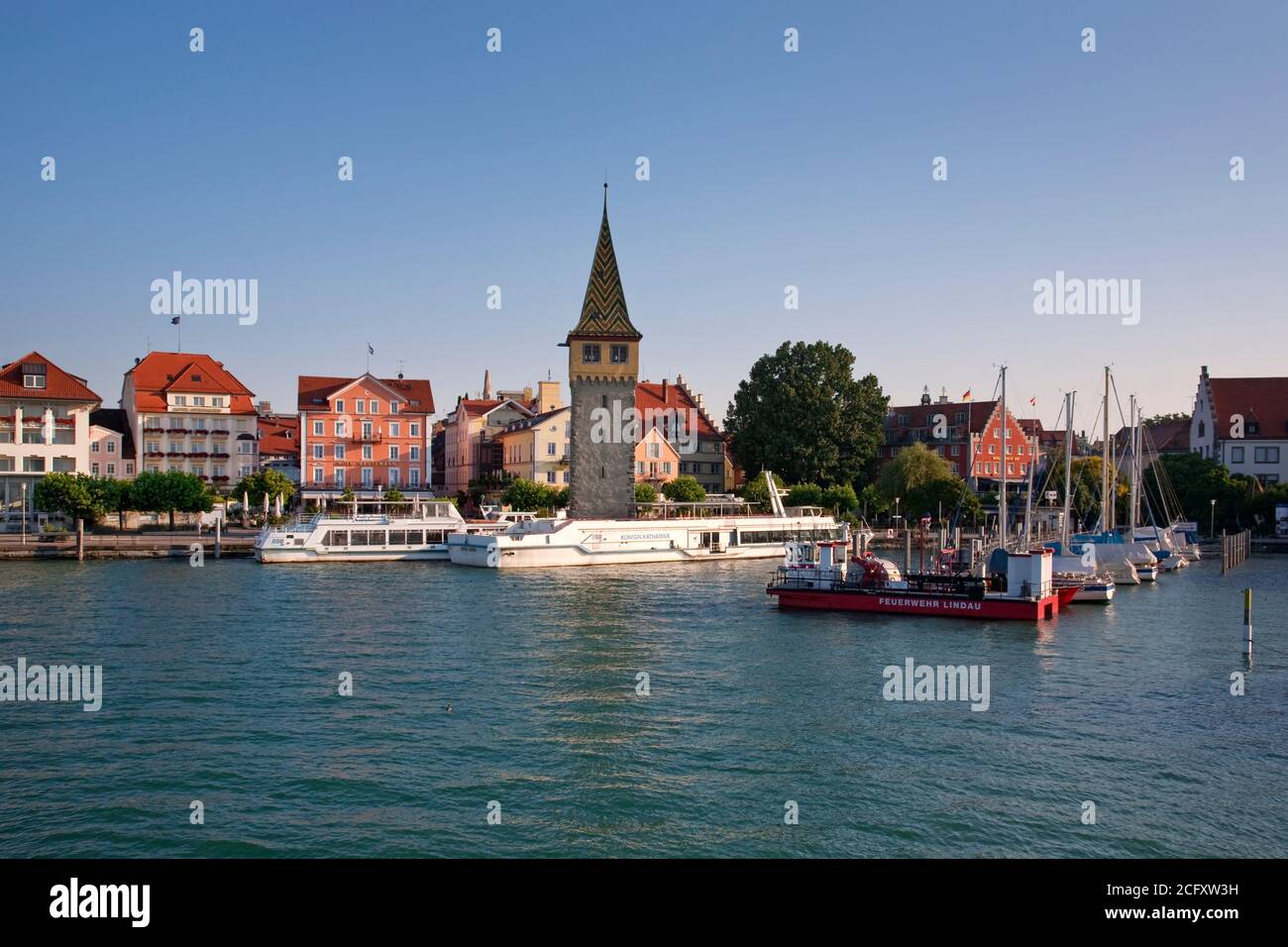 Geographie / Reisen, Deutschland, Bayern, Lindau, Mangturm in Lindau, Bodensee, Westallgäu (West, Additional-Rights-Clearance-Info-not-available Stockfoto