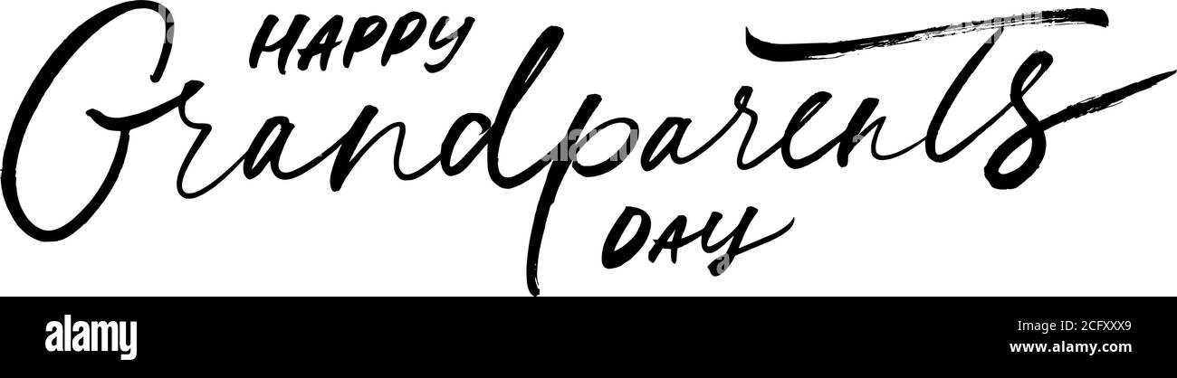 Glückwünsche Großeltern Tag Grußkarte. Stock Vektor