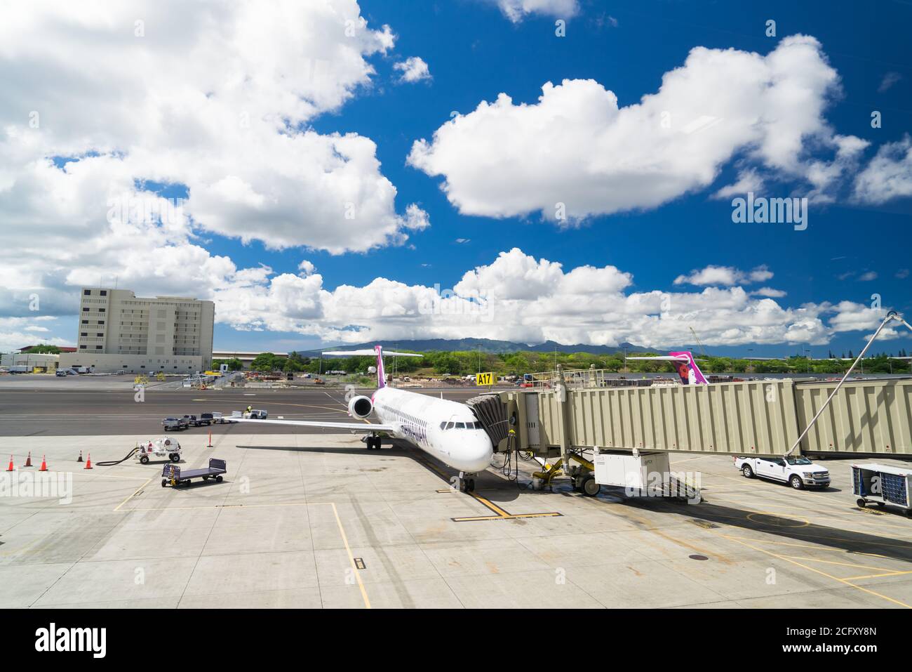 Flughafen Honolulu, Hawaii - 27.09.2019, Insel Oahu, Hawaii, USA Stockfoto