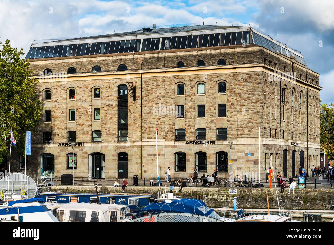 Arnolfini Bristol - Das Arnolfini Zentrum für zeitgenössische Kunst & Galerie an der Uferpromenade im Zentrum von Bristol. Gegründet 1961, verschoben auf Ihrer aktuellen Site 1975 Stockfoto