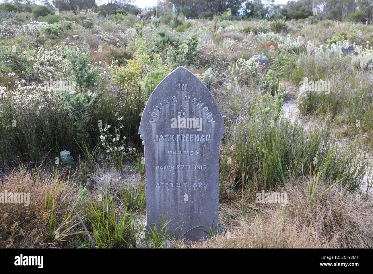 Dritter Quarantänefriedhof in North Head, Manly, Sydney, NSW, Australien. Stockfoto