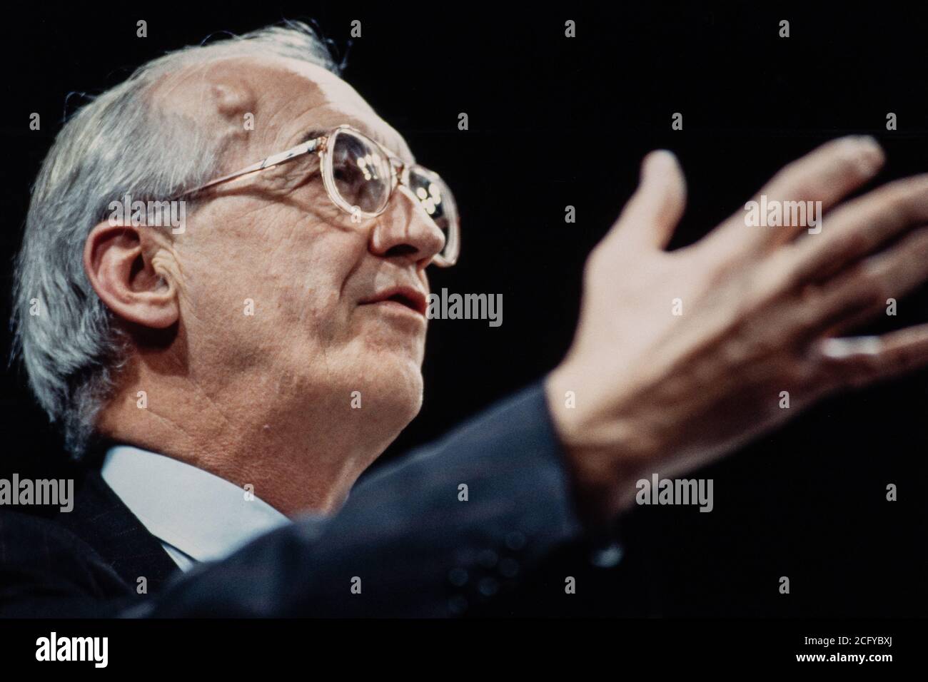 Brian Cox Dichter Autor und Lehrer an der Manchgester Universität. 07. Februar 1991. Foto: Neil Turner Stockfoto